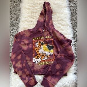 Cheetos Chester Cheetah Tie Dye Cropped Hoodie